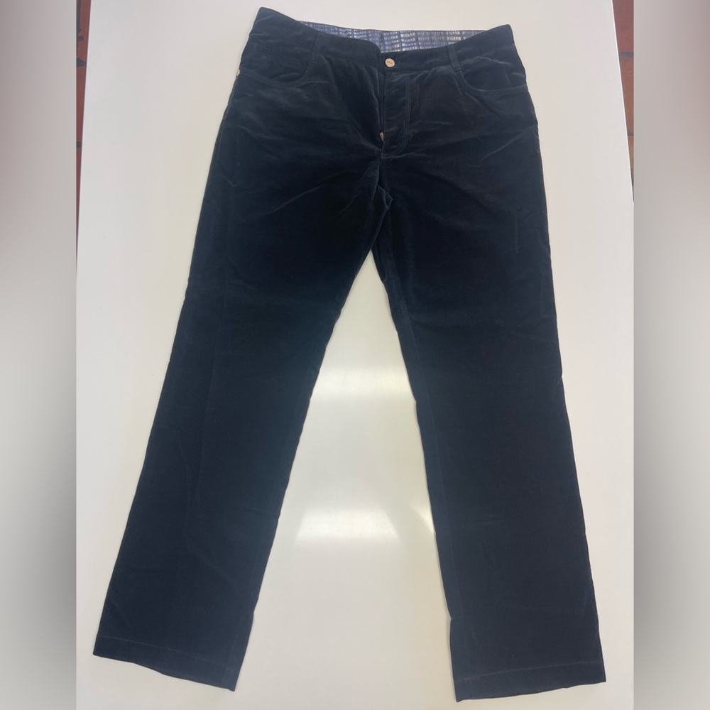 ZILLI regular fit black pants size: 52
